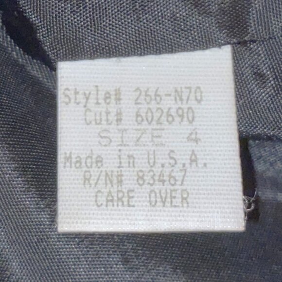 Mica Woman Black Coat Size 4 Shell 100% Polyester Lining 100% Acetate - L 35" - Picture 5 of 6